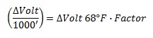 Caída de Volatje cada 1000 pies para el diseño de levantamiento artificial por BES (Bombeo Electrosumergible)
