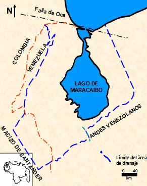 Ubicación de la Cuenca del Lago de Maracaibo