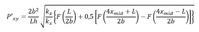 Cálculo de P'xy.