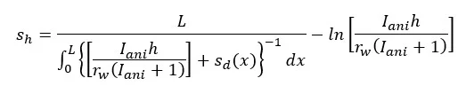 Ecuación de daño general en un pozo horizontal.