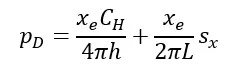 Cálculo de la presión adicmensional.