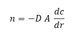 Ecuación de flujo másico.