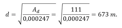 Cálculo para un arreglo rectangular.